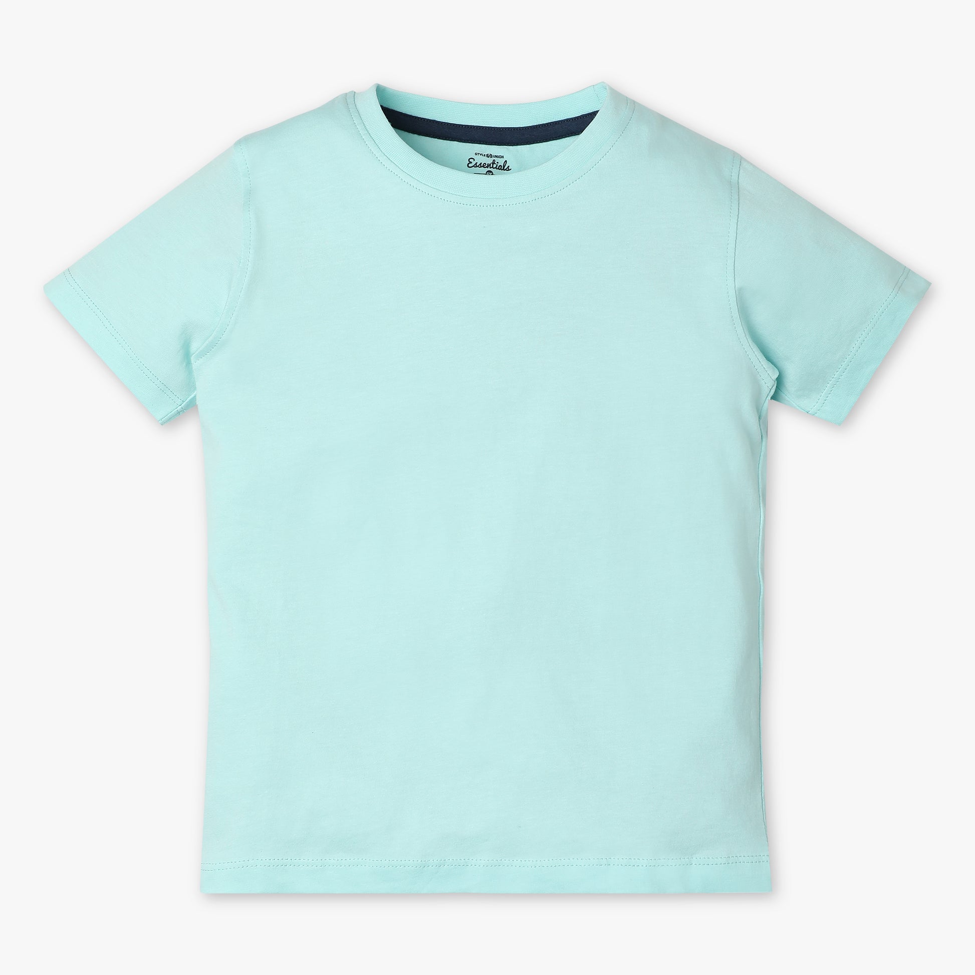 Boys Regular Fit Solid T-Shirt