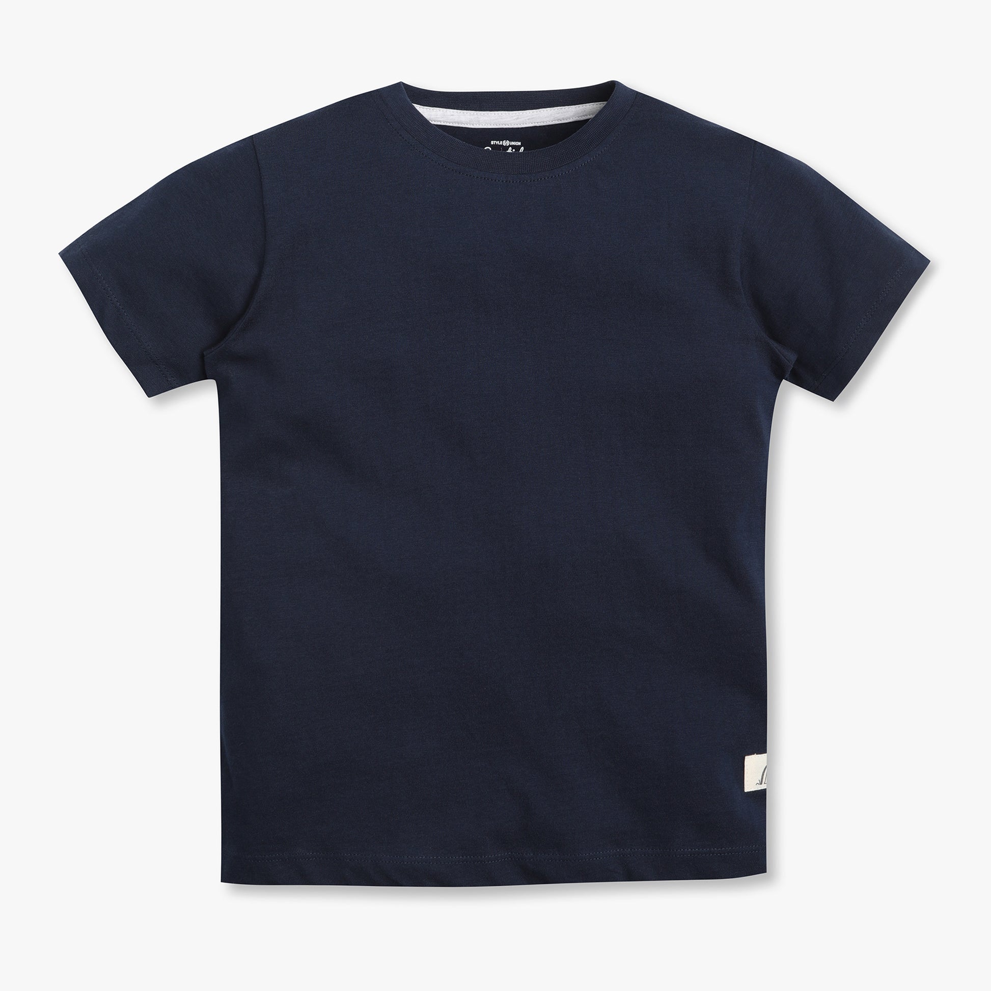 Boys Regular Fit Solid T-Shirt