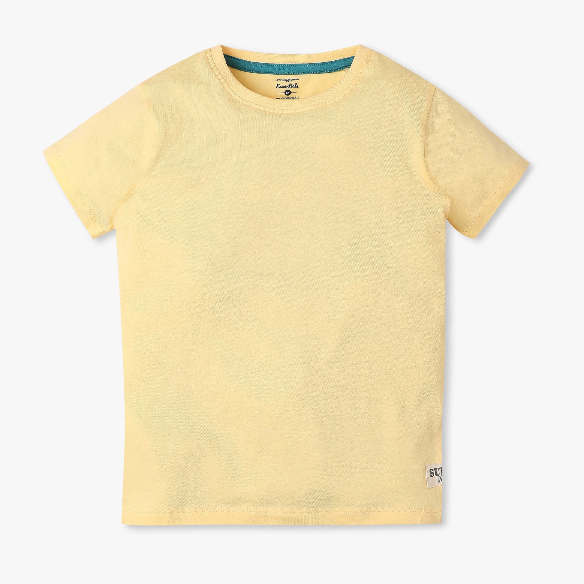 Boys Regular Fit Solid T-Shirt
