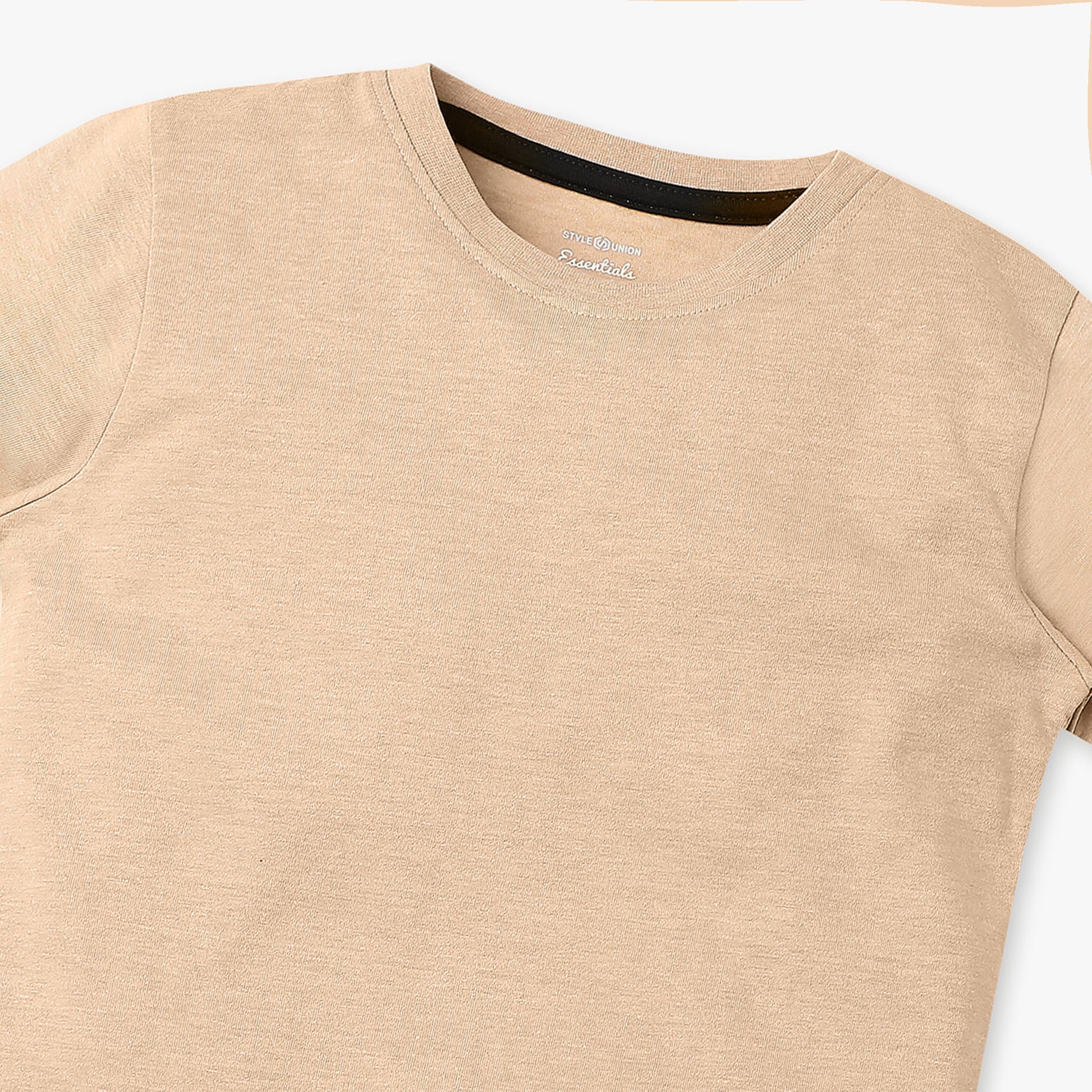 Boys Regular Fit Solid T-Shirt