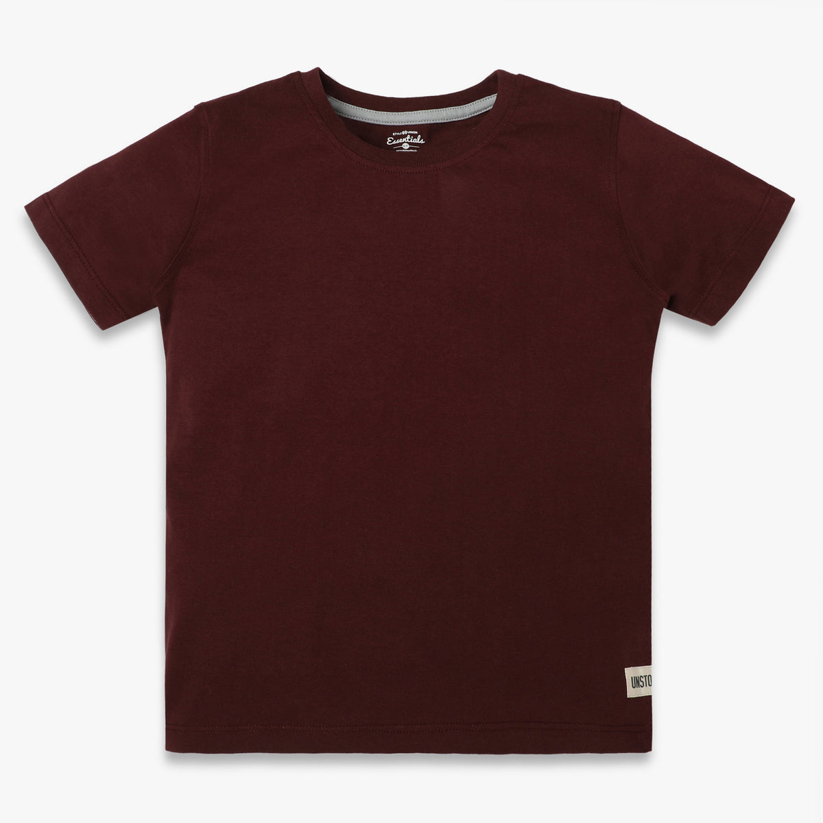 Boys Regular Fit Solid T-Shirt