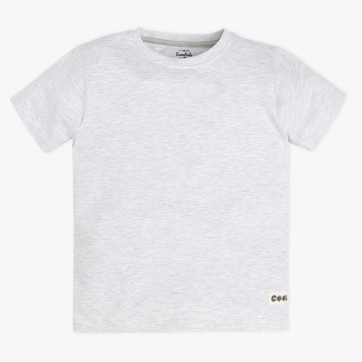 Boys Solid Crew Neck Core T-Shirt