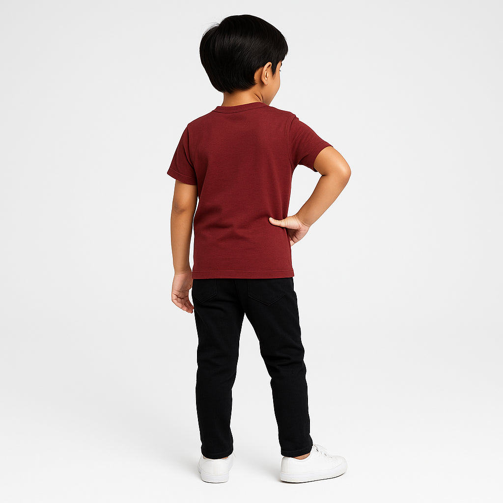 Buy Boys Crew Neck Cotton T-Shirt - Style Union