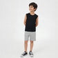 Cotton Solid Sleeveless T-Shirt