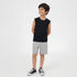 Cotton Solid Sleeveless T-Shirt