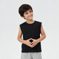 Cotton Solid Sleeveless T-Shirt