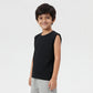 Cotton Solid Sleeveless T-Shirt