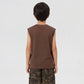 Cotton Solid Sleeveless T-Shirt