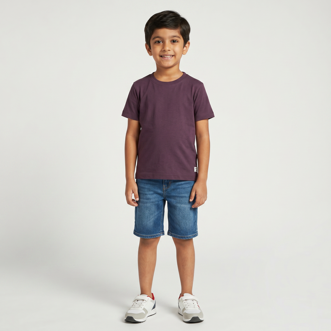 Boys Cotton Crew Neck T-Shirt