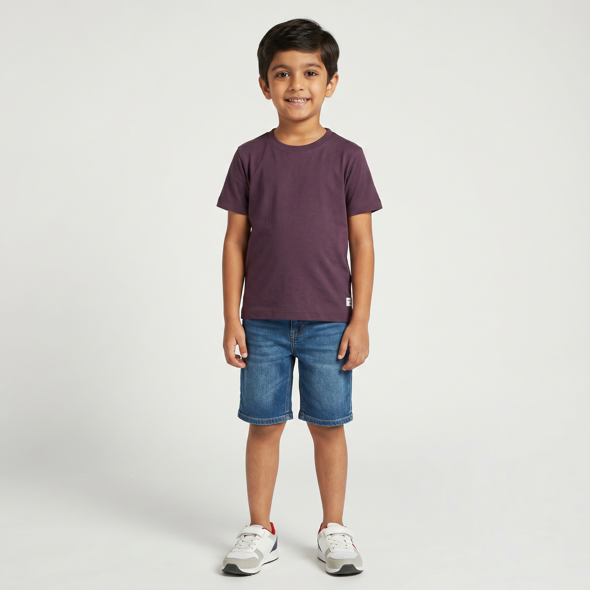 Boys Cotton Crew Neck T-Shirt