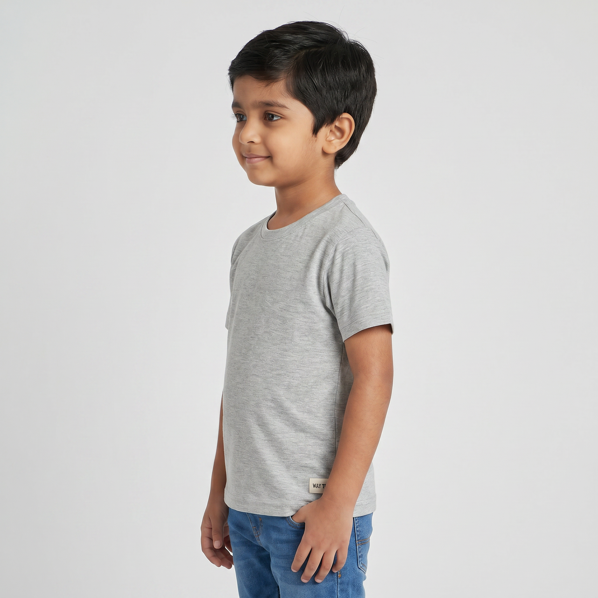 Boys Cotton Crew Neck T-Shirt