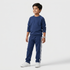 Boys Cotton Solid Mid Rise Trackpants