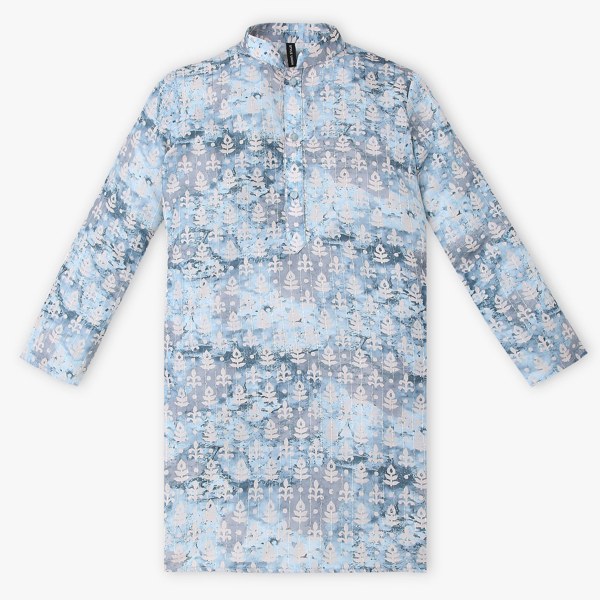 Boys Embroidered Kurta with Pant Set