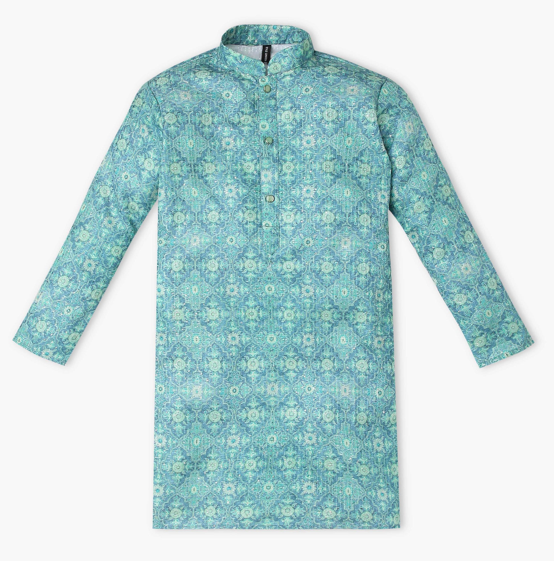 Boys Embroidered Kurta with Pant Set