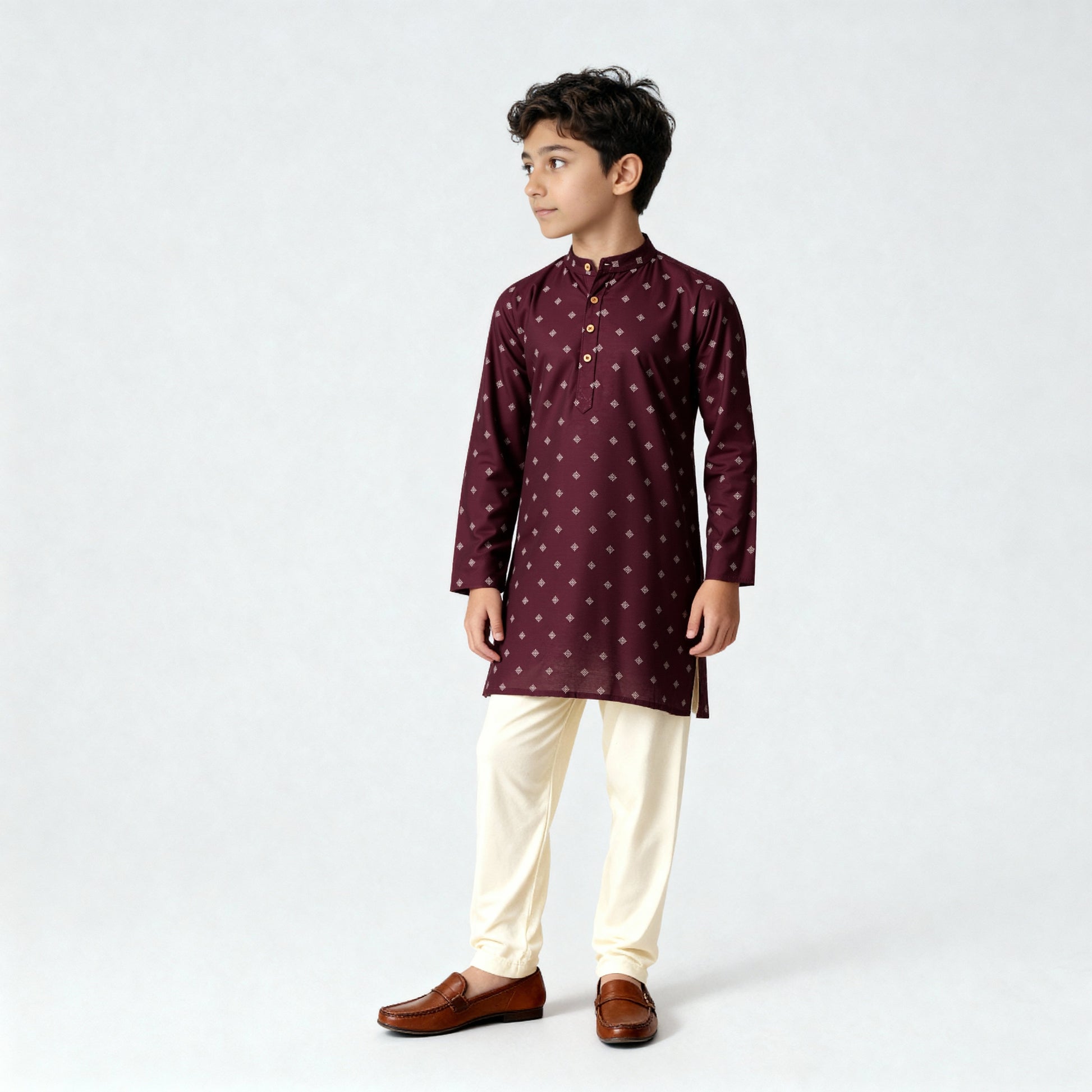 Boys Printed Kurta with Pant Sets
