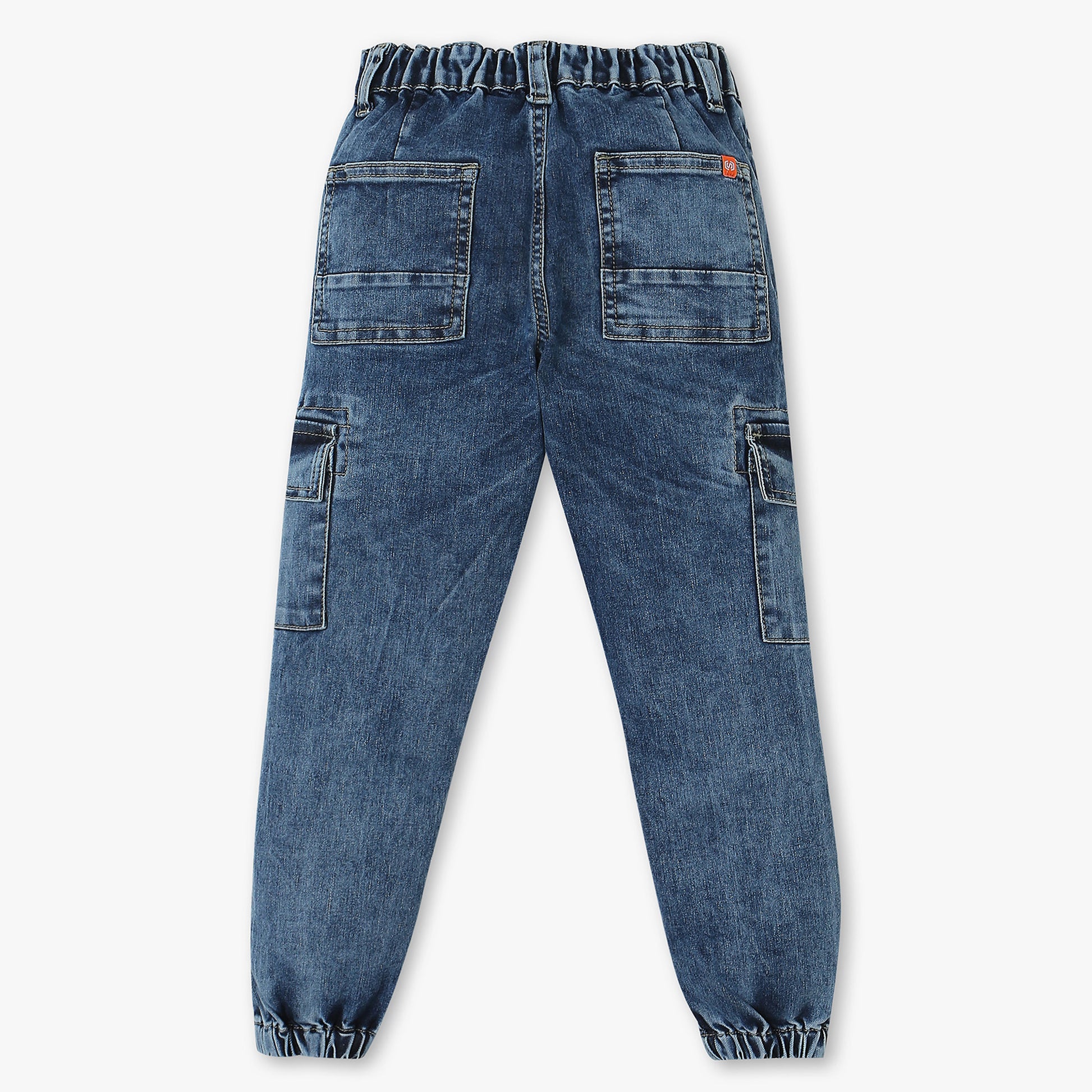 Boys Mid Rise Denim Joggers