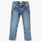 Slim Fit Solid Full Length Mid Rise Jeans