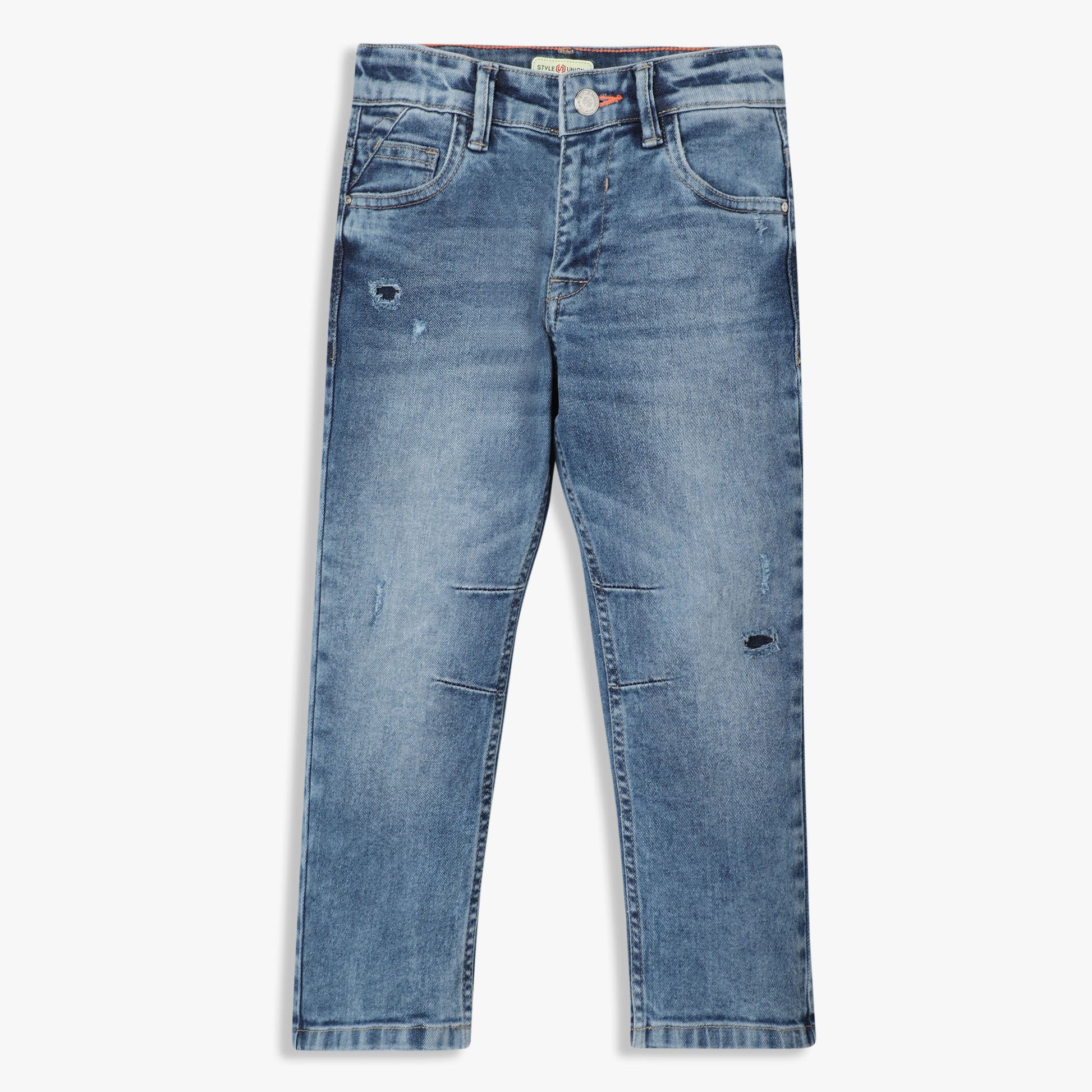 Slim Fit Light Washed Boys Denim Jeans