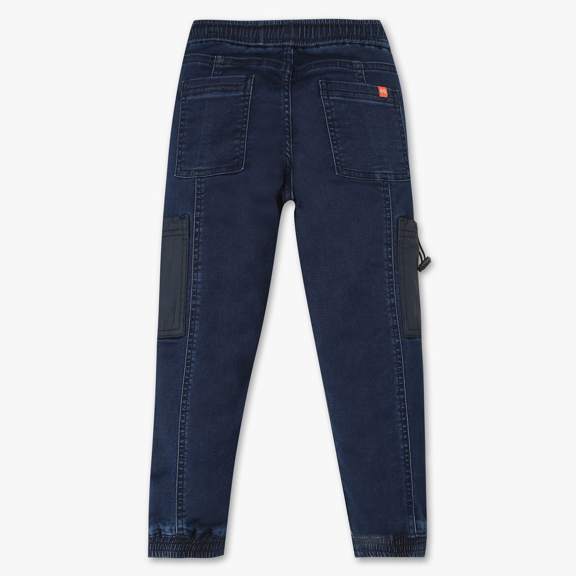 Relaxed Fit Boys Indigo Jogger with Drawcord and Toggle Detailng