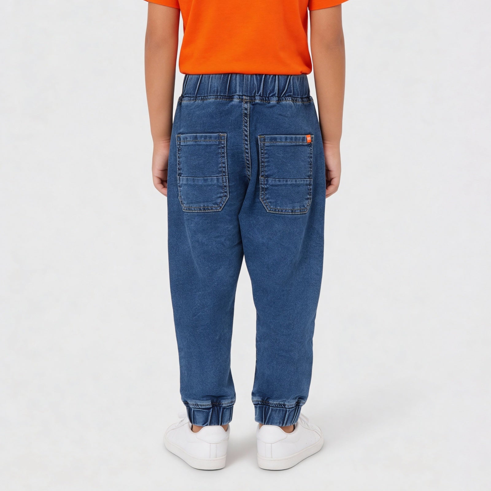 Boys Cut And Sew Denim Jogger