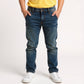 Boys Heavily Washed With Tint Effect Slim Fit Denim