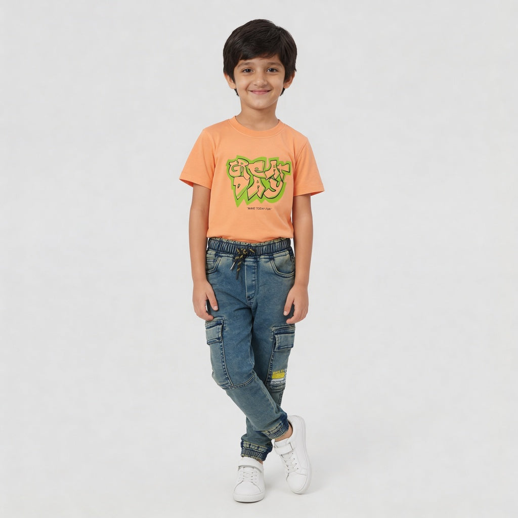 Boys Pull On Jogger With Cargo Pockets