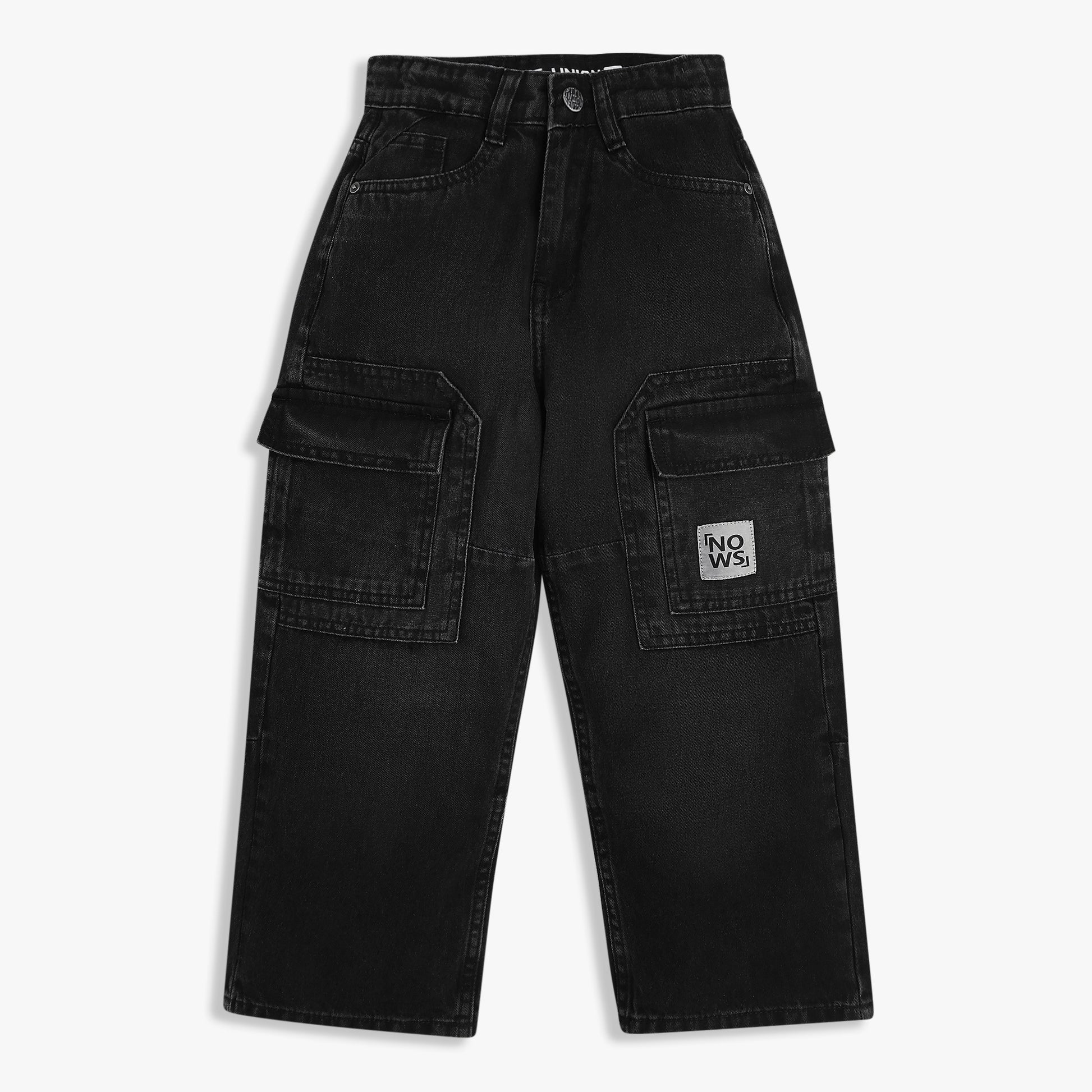 Boys Relaxed Fit Heavily Washed Jeans