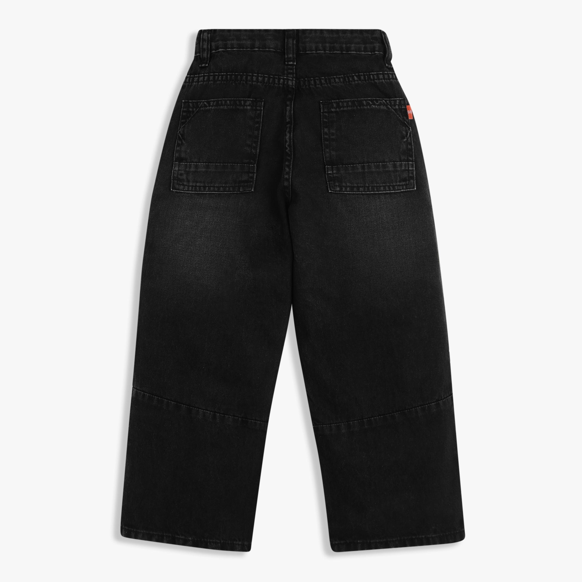 Boys Relaxed Fit Heavily Washed Jeans