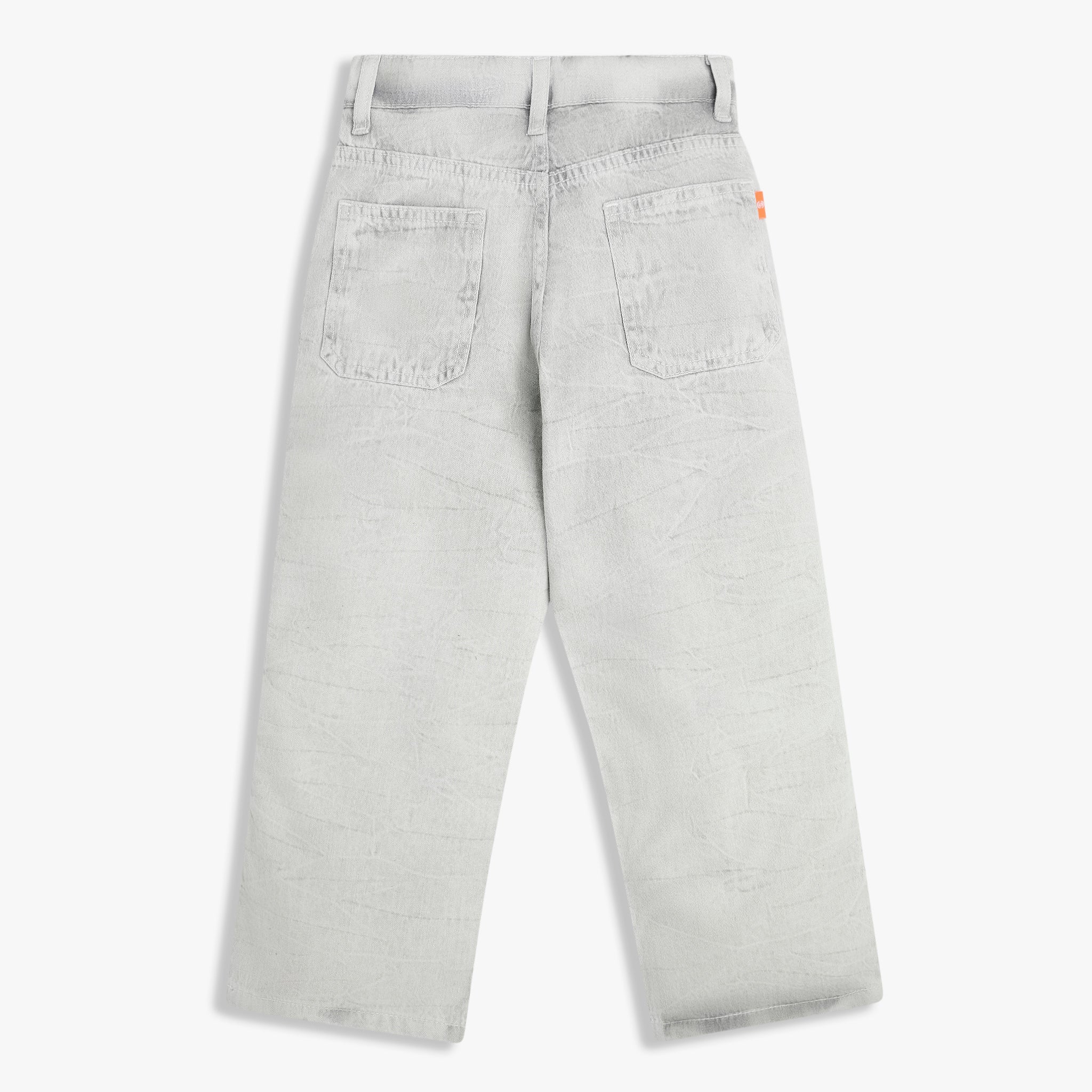 Boys Relaxed Fit Heavily Washed Jeans