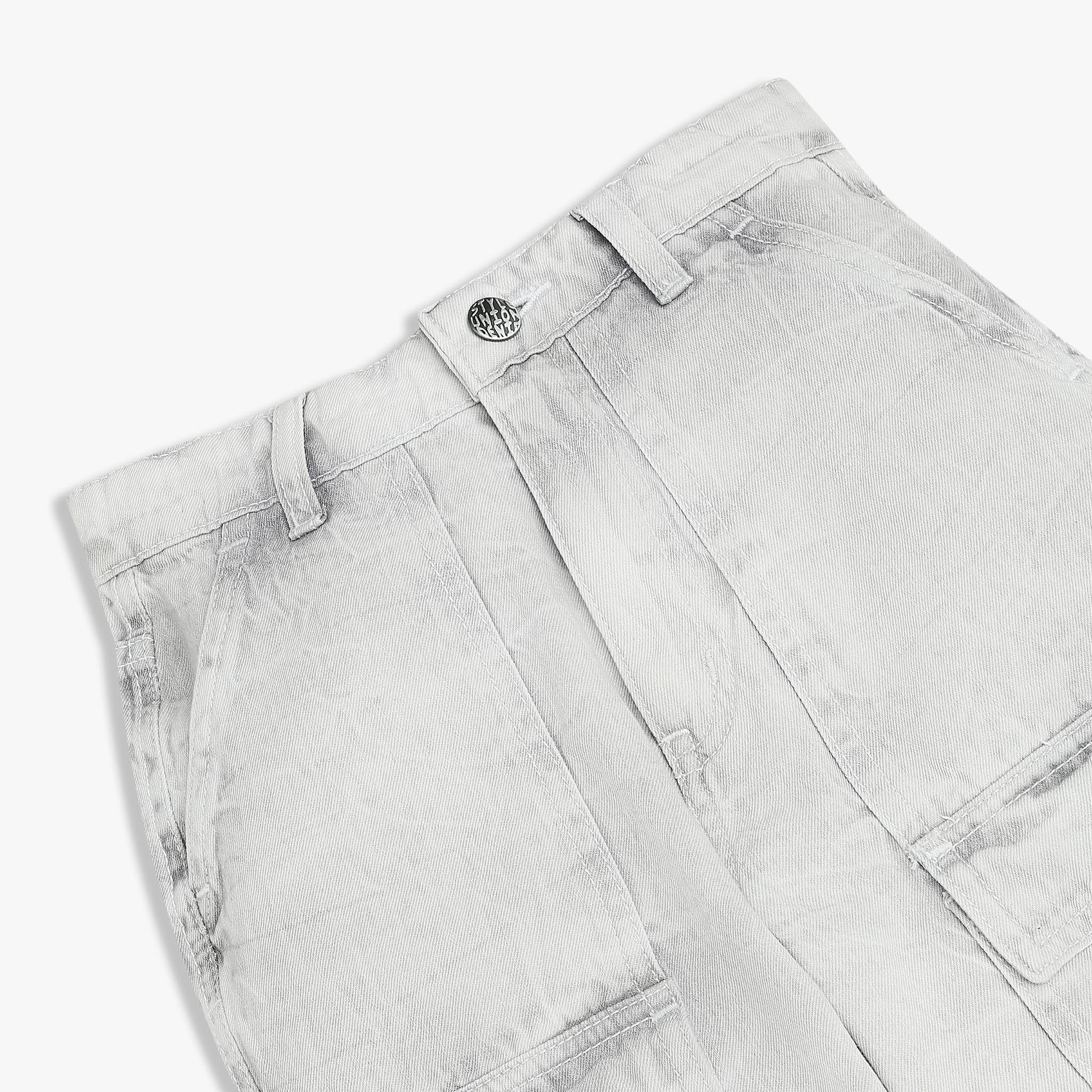 Boys Relaxed Fit Heavily Washed Jeans