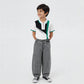 Boys Comfortabel Loose Fit Cargo Jorts With Heavily Washed