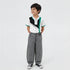 Boys Comfortabel Loose Fit Cargo Jorts With Heavily Washed