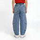Boys Comfortabel Loose Fit Cargo Jorts With Heavily Washed