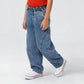 Boys Comfortabel Loose Fit Cargo Jorts With Heavily Washed