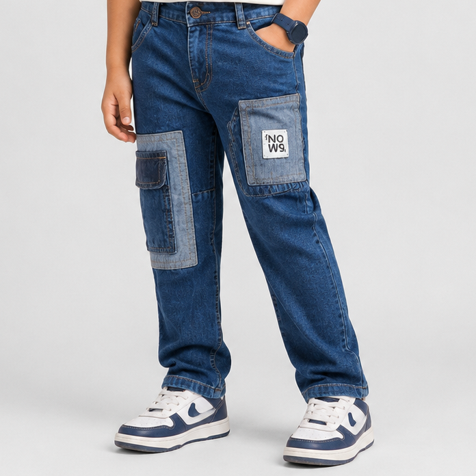Boys Fashion Baggy Fit Denim