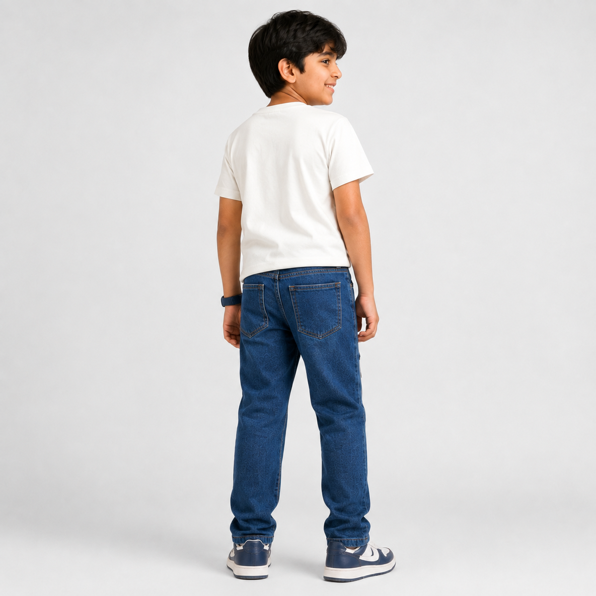 Boys Fashion Baggy Fit Denim