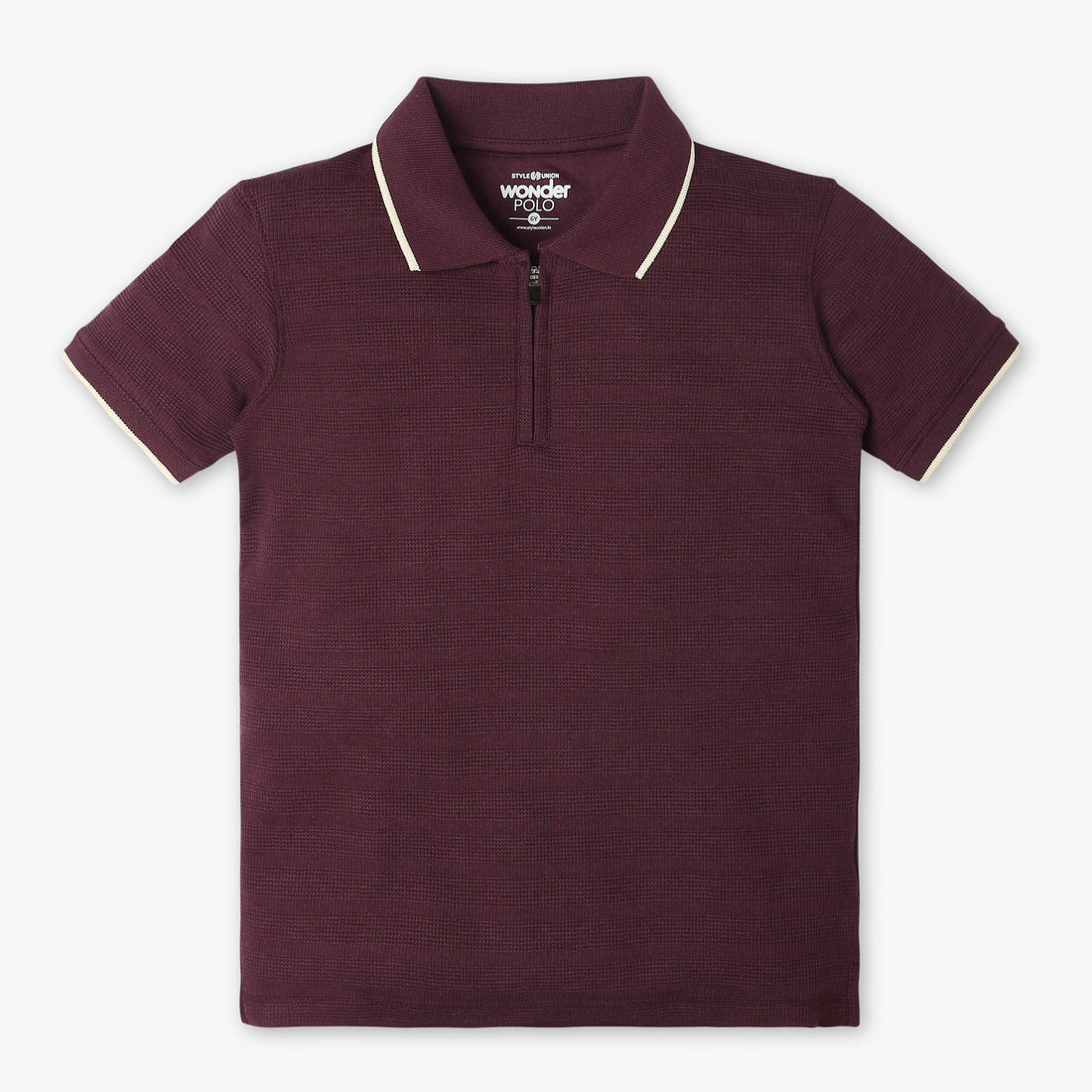 Boys Regular Fit Solid Polo Neck Half Sleeve Polo T-Shirt