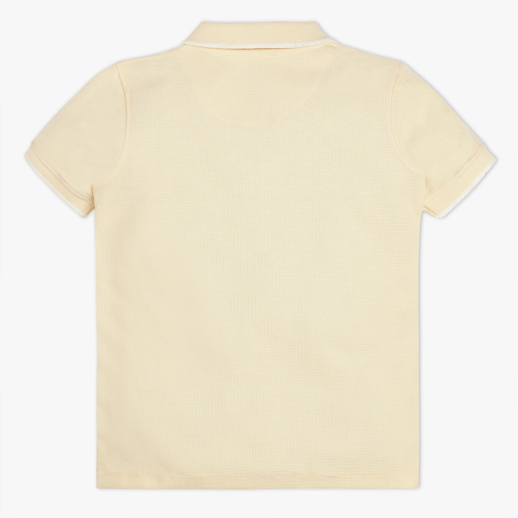 Boys Solid Polo Neck Wonder Reverse T-Shirt