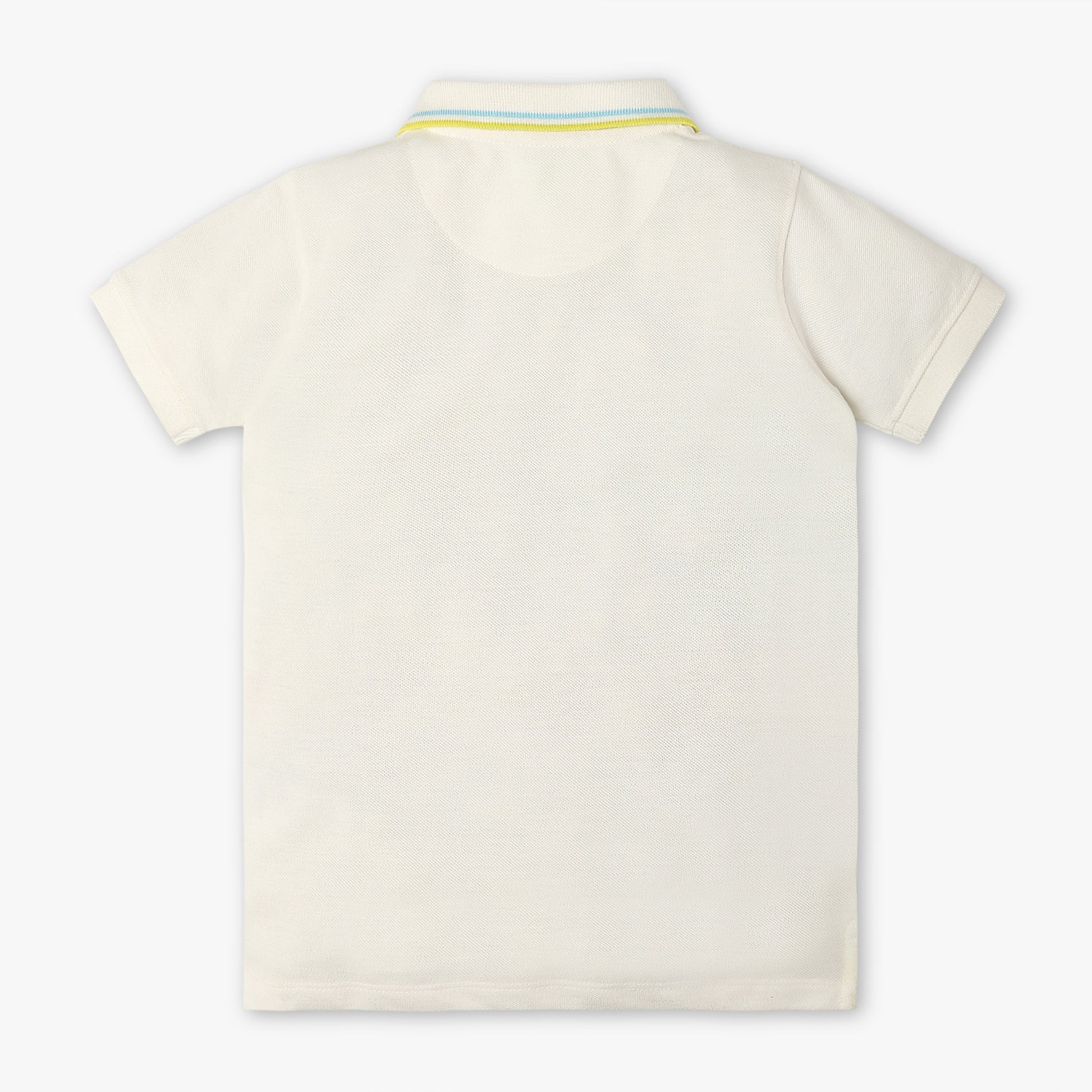 Boys Regular Fit Striped Polo Neck Half Sleeve Polo T-Shirt