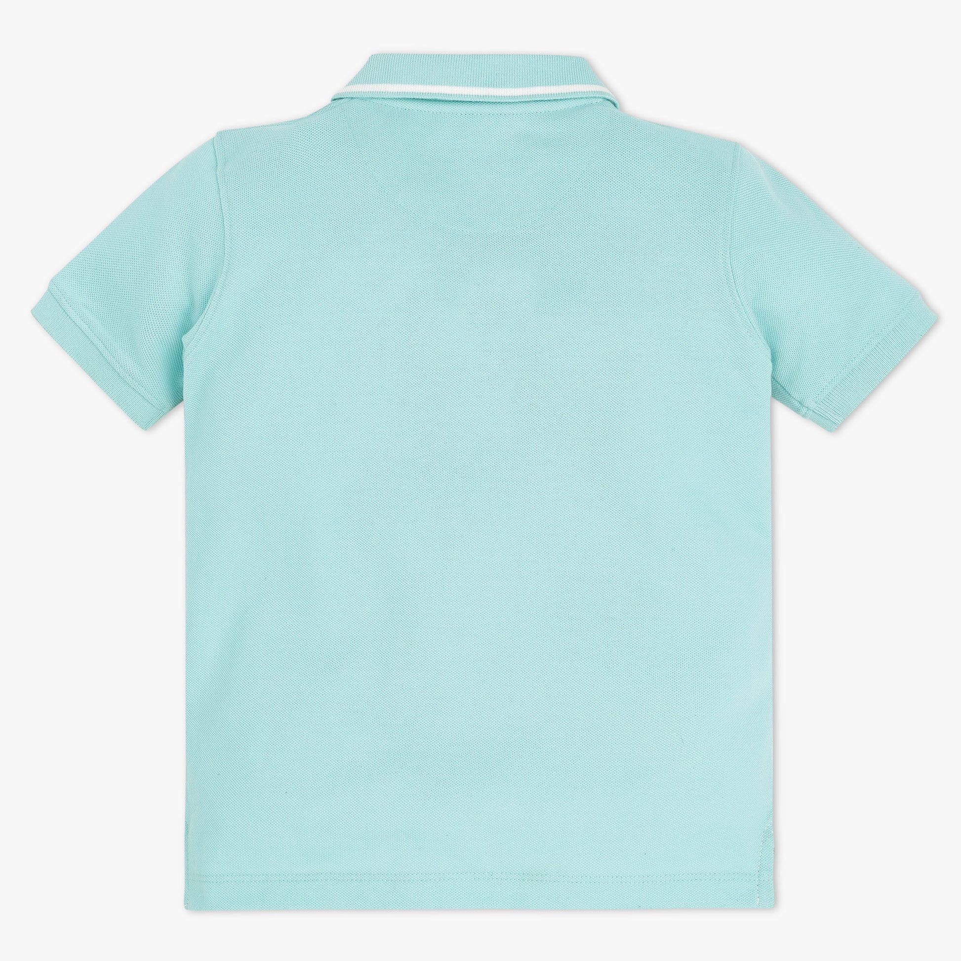 Boys Striped Polo Neck Sports Yarn T-Shirt