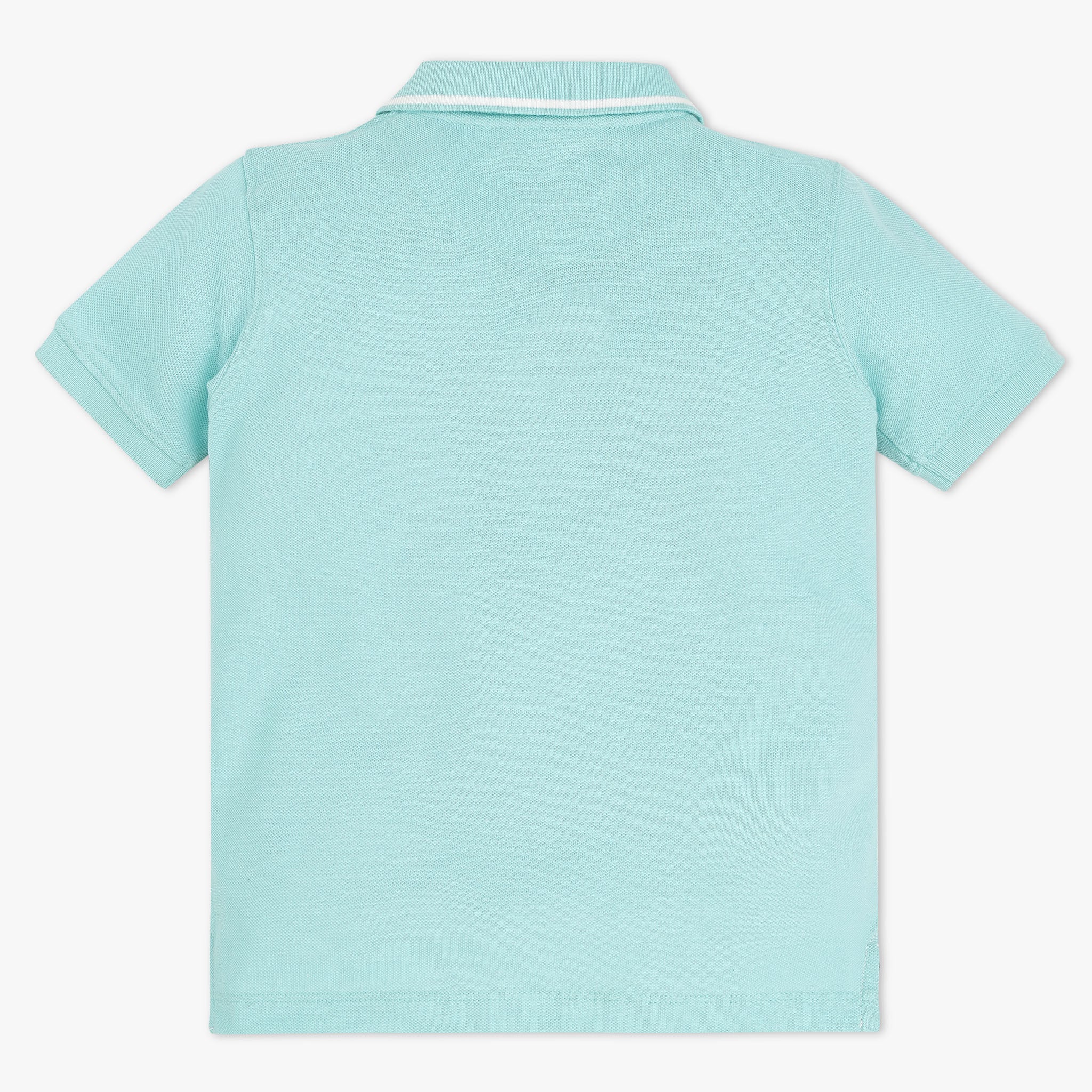 Boys Striped Polo Neck Sports Yarn T-Shirt