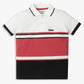 Boys Regular Fit Striped Polo Neck Polo T-Shirt
