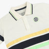 Boys Striped Polo Neck Sports Yarn T-Shirt