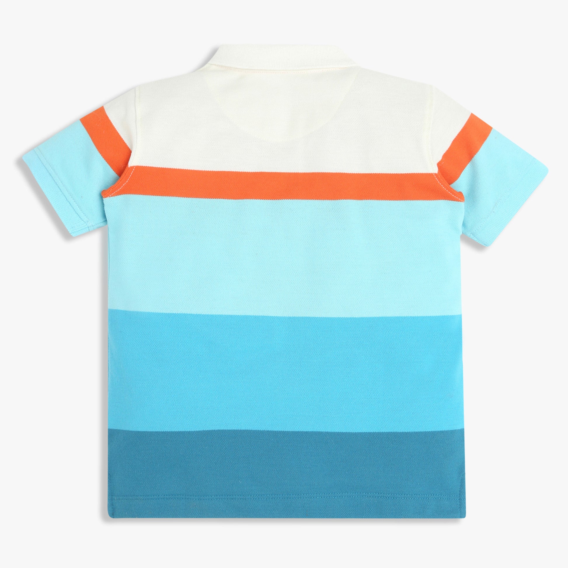 Boys Striped Sport Polo T-Shirt