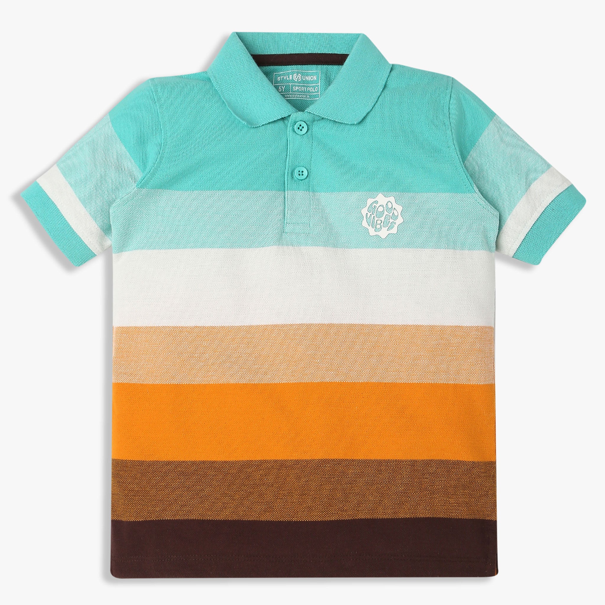Order Now Boys Stripes Polo Neck Regular Fit Casual Wear Fashion Polo by Style Union