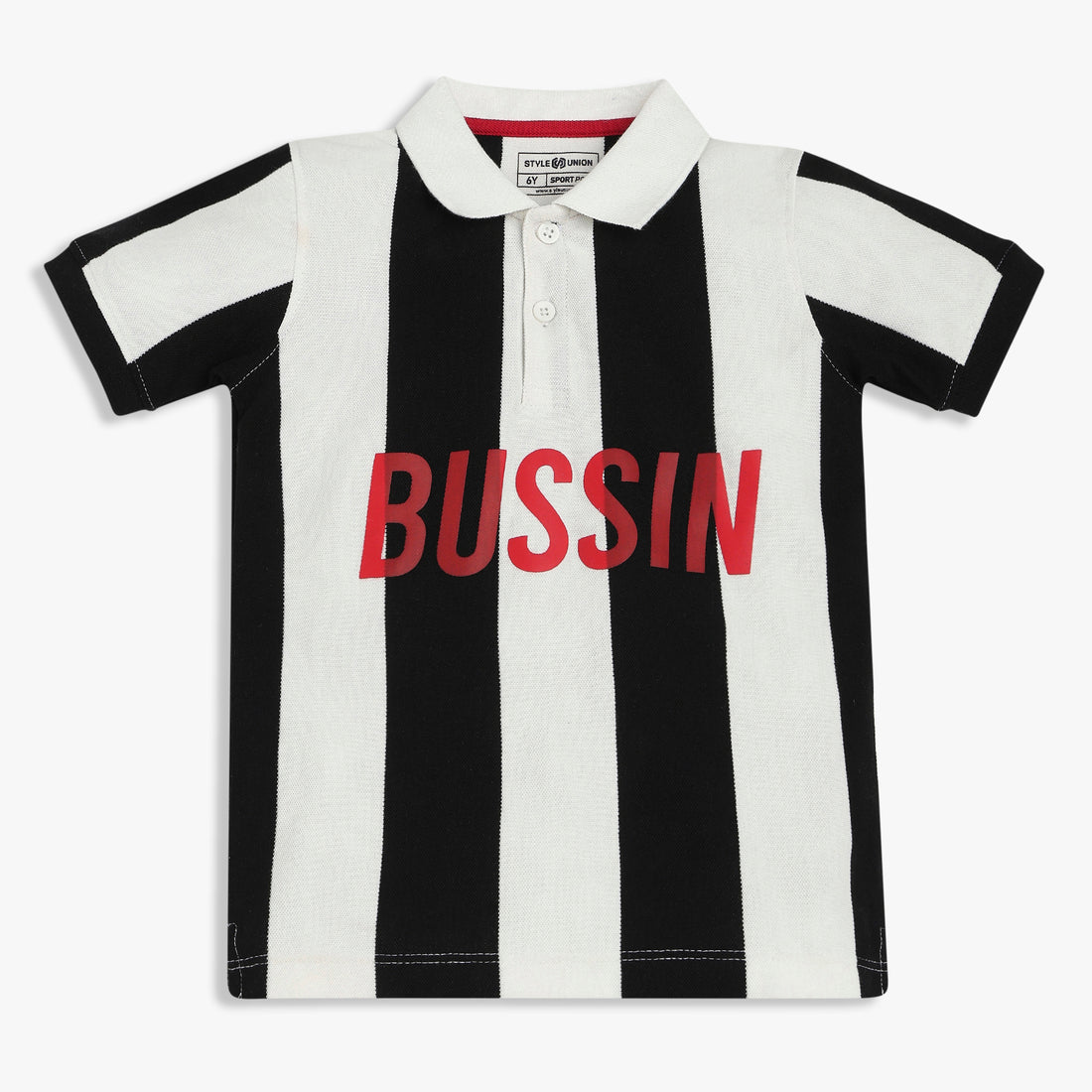Boys Striped Polo T-Shirt