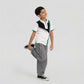Boys Adventure Cut & Sew Polo T-Shirt With Zipper