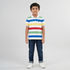 Boys Striped Polo T-Shirt