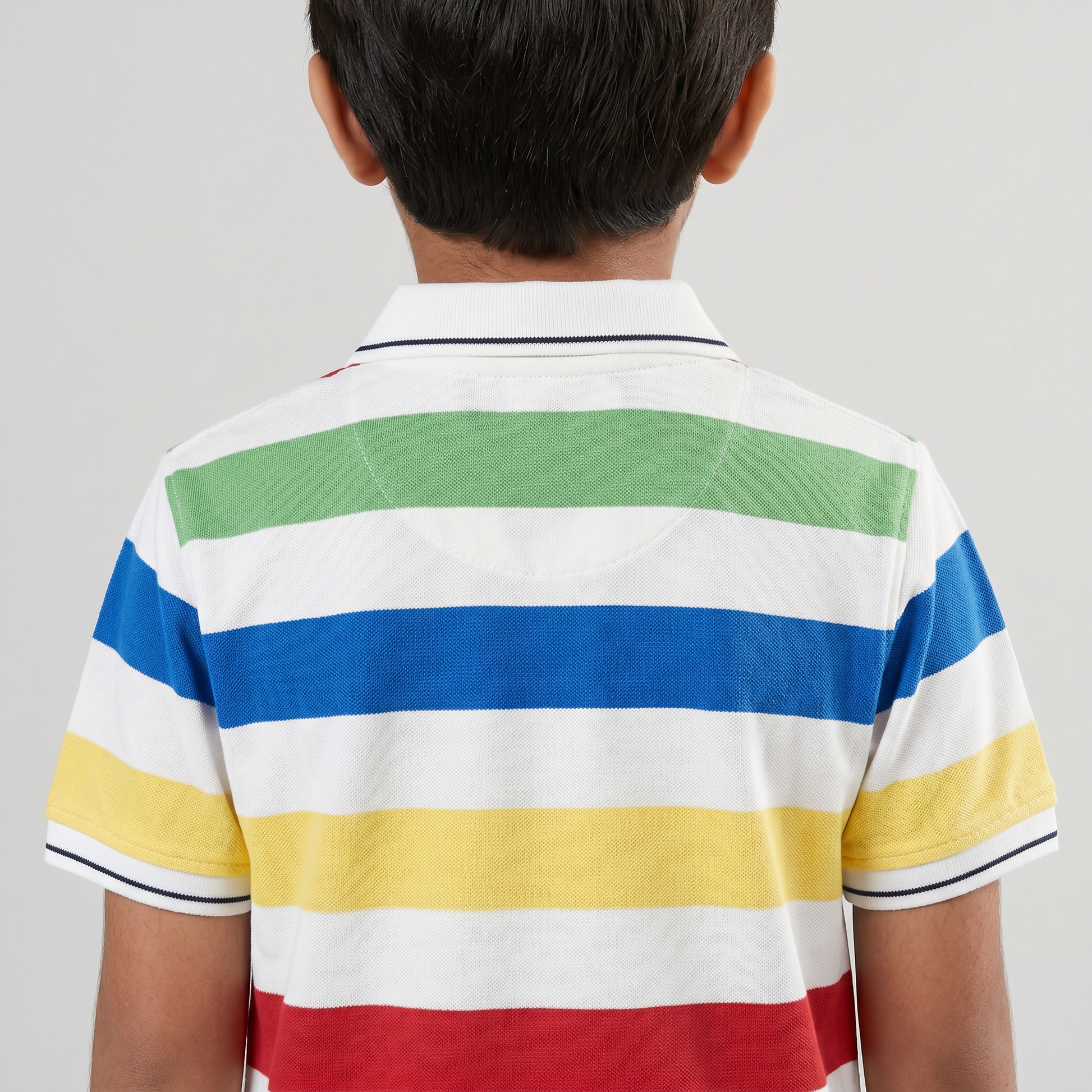 Boys Striped Polo T-Shirt