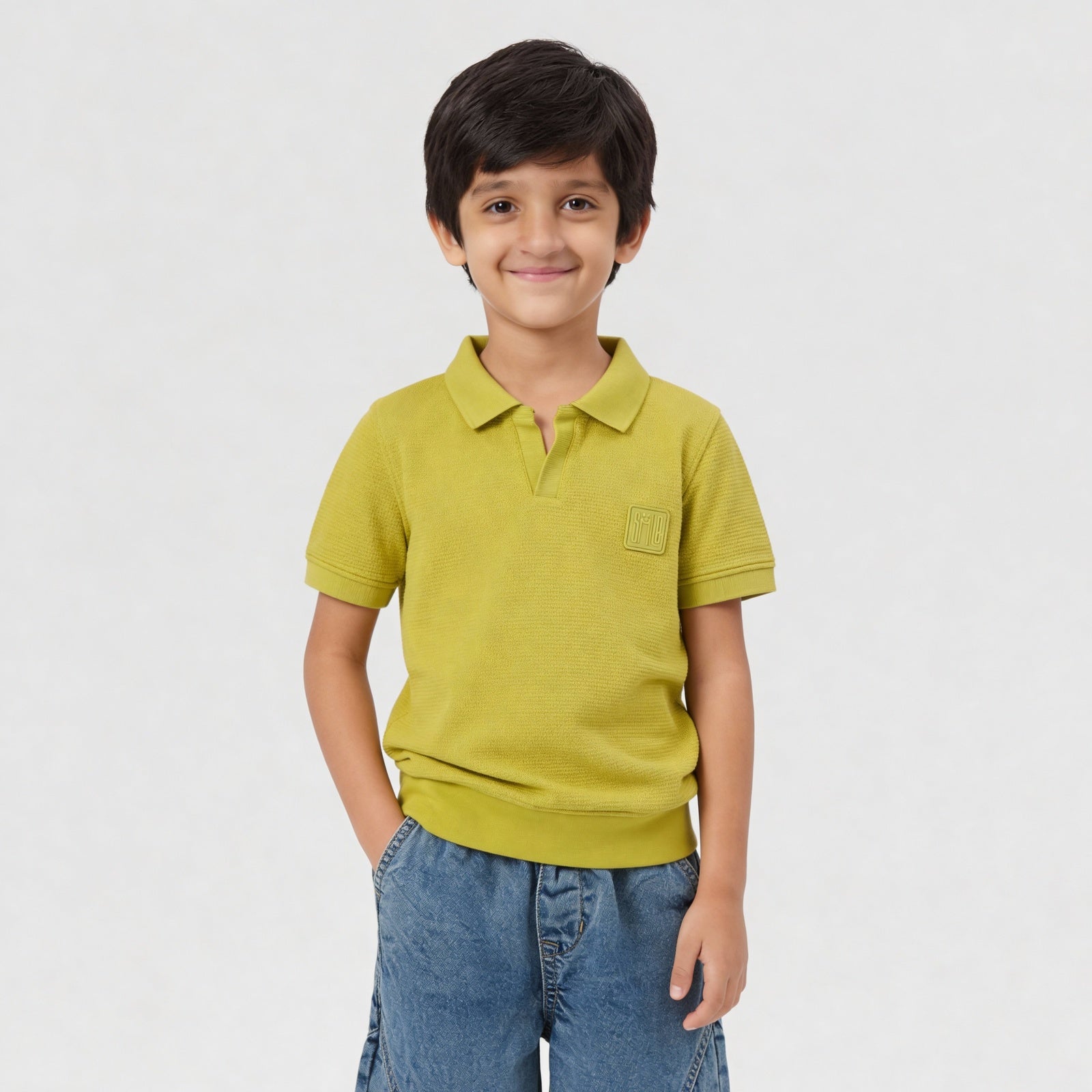 Boys Anytime Adventure Pin Striped Polo T-Shirt